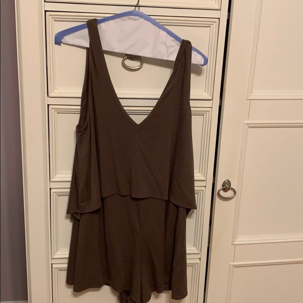 Army green romper